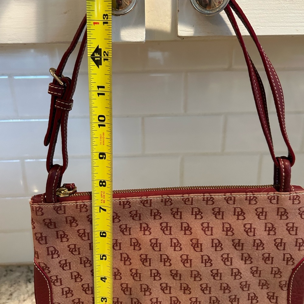 Dooney and Burke Monogram Red Shoulder Bag